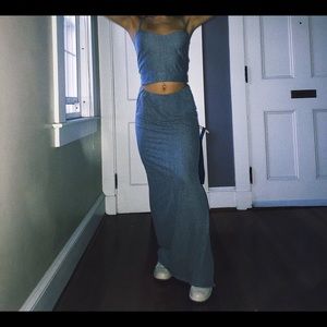 Two piece set- tank top & maxi skirt